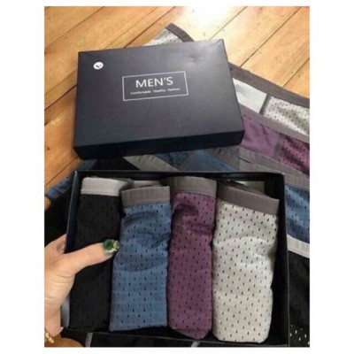HỘP 4 CHIẾC QUẦN SỊP NAM MEN’S THÔNG HƠI CHẤT MÁT