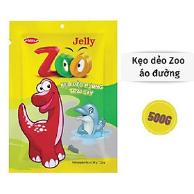Kẹo dẻo Zoo Bibica áo đường túi 500g