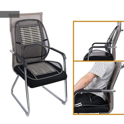 Bộ Lót Ghế Tựa Lưng Ô Tô Lưới Trúc Massage Lưng Chống Mỏi, Chống Nóng Hiệu Quả - 1 Chiếc.