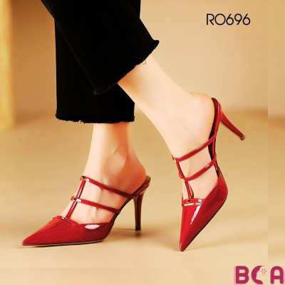 Giày cao gót nữ 8cm RO696 ROSATA, thiết kế mũi nhọn thời trang, thanh lịch tại BCASHOP