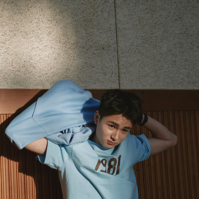 Áo thun 21SS Mmlg 1987 HF-T (Baby Blue) tay ngắn cổ tròn - cho nam, nữ, unisex - MMLGT009