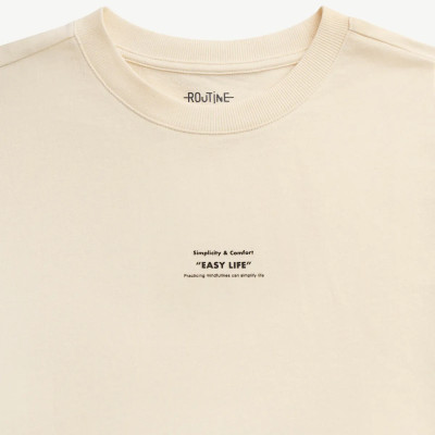 Áo thun tay ngắn nam hình in Form Fitted - RT 10S25TSS014 | ROUTINE CÀ MAU