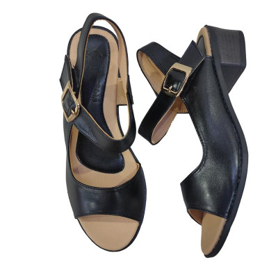 Giày Sandal Nữ Cao Gót HÀ NAM Da Bò Thật Thời Trang Cao Cấp 5cm DNU2135