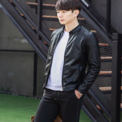 Áo Khoác Da Nam Cổ Trụ Lót Lông Cao Cấp ShopN6 AKD18