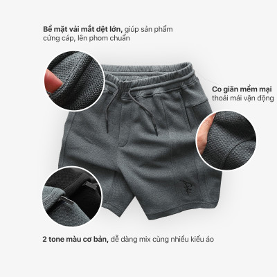 Quần short nam Pack T thun Pique cao cấp - FORMEN SHOP - FMPS264