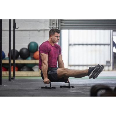 Dụng Cụ Hít Đất, Chống Đẩy Chính Hãng ADIDAS ADAC-12233 Iron Push Up Bars (1 Cặp) - Chịu Tải 150Kg