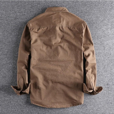 Áo sơ mi túi hộp phong cách Retro_dã ngoại