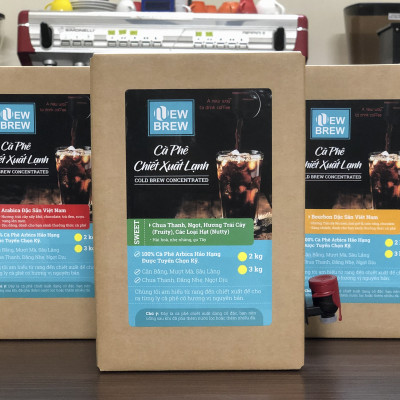 Cà phê chiết xuất lạnh New Brew, Cold Brew, pha sẵn NewBrew SWEET, hộp 2 Kg