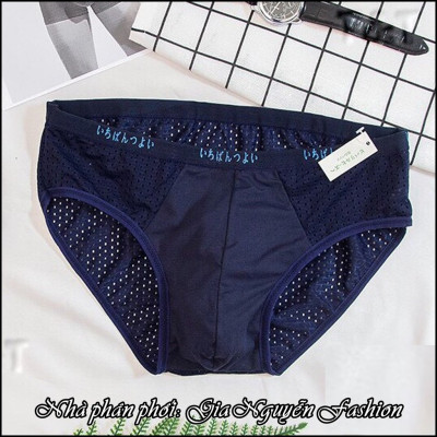 Hộp 5 Quần lót tam giác nam nhật lưới thông hơi SNTG02 (có video và ảnh thật)