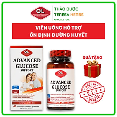 Viên Uống Tiểu Đường Advanced Glucose Support Olympian Labs - Ngăn Ngừa Nguy Cơ Biến Chứng Tiểu Đường