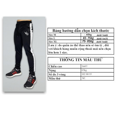 Quần dài tập gym nam DO GYM SHOP form ôm body, thun polyester không xù lông