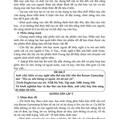 Bồi Dưỡng Học Sinh Giỏi Phát Triển Kĩ Năng Làm Bài Văn Trung Học Phổ Thông