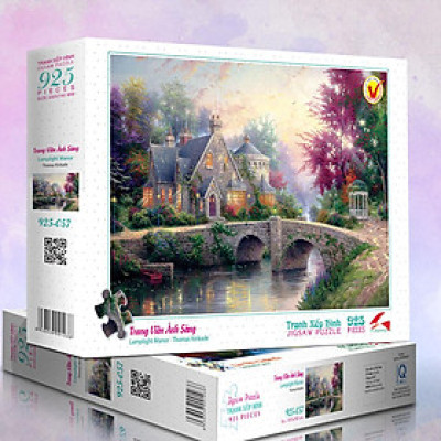 Tranh xếp Hình Tia Sáng Trang viên Ánh Sáng(925 mảnh ghép)