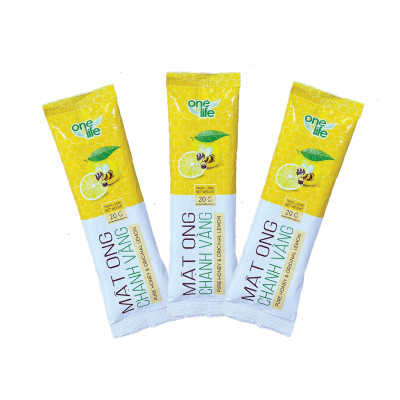 Bột Mật Ong Chanh Vàng Tự Nhiên OneLife (Hộp 6 gói)