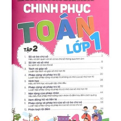 Tủ Sách Tư Duy Toán Học Hàn Quốc - Chinh Phục Toán Lớp 1 Tập 2 - Vanlangbooks