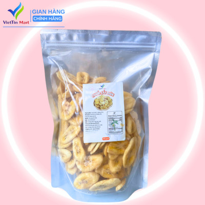 Chuối Sấy Giòn Hàng Nguyên Miếng Viettin Mart 1kg