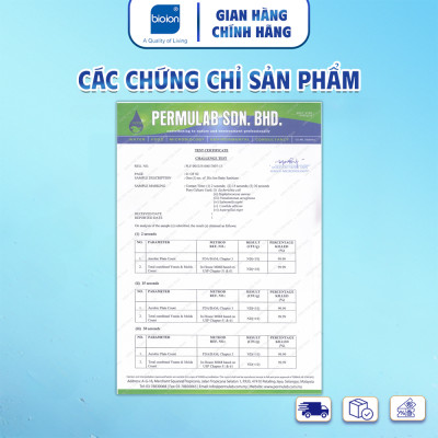 Chai Xịt Khử Mùi Sạch Khuẩn Cho Em Bé Bioion Baby Sanitizer 250mL