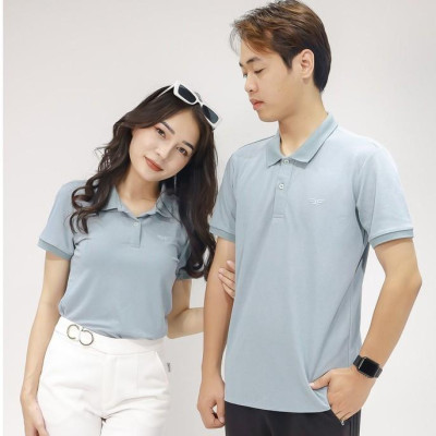 Áo Polo nữ cổ bẻ phối UCO vải cotton cá sấu cao cấp, dáng đẹp, thêu họa tiết màu trắng, xanh, navy ATS0497 - 