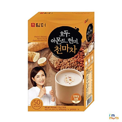 Bột Ngũ Cốc Damtuh Thiên Ma, hạt hạnh nhân, bột óc chó, bột gạo lứt - Bột Ngũ Cốc Hàn Quốc (Hộp 18g x 50 gói )