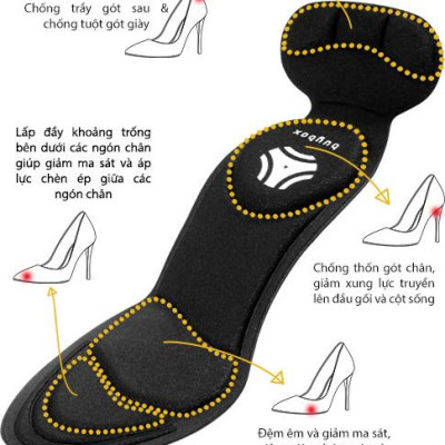 Combo 03 phụ kiện chuyên dùng mang giày cao gót êm chân (mũi tròn) - buybox - BBPK09-11-50