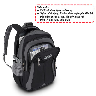 Balo Laptop Thời Trang Cao Cấp Xbags Xb 2002, Chống Sốc Tốt Nhiều Ngăn Tích Hợp Đựng Laptop 15.6inch  
