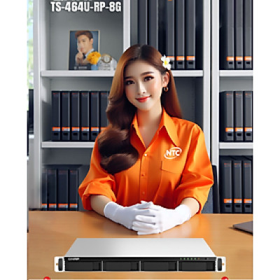 Thiết bị lưu trữ QNAP TS-464U-RP - Hàng Chính Hãng