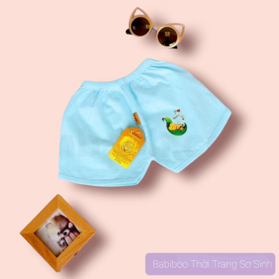 Quần ngắn Babiboo cotton nhiều màu cho bé BB50