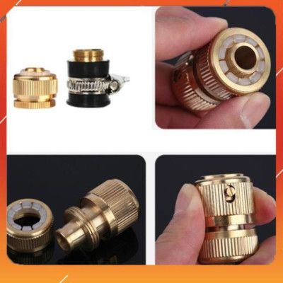 ️Evoucher Bộ dây vòi xịt nước rửa xe,tưới cây ,tăng áp 3 lần, loại 7m,10m 206236 đầu đồng,cút đồng, + túi đựng bút