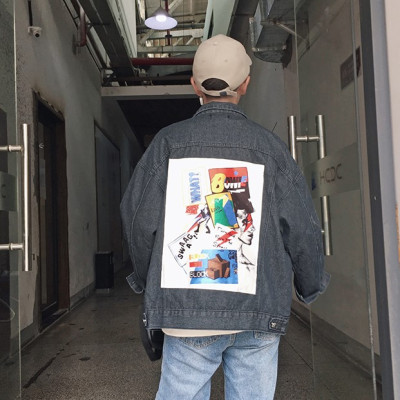 Áo khoác Jeans Nam Bowie cực chất màu Đen