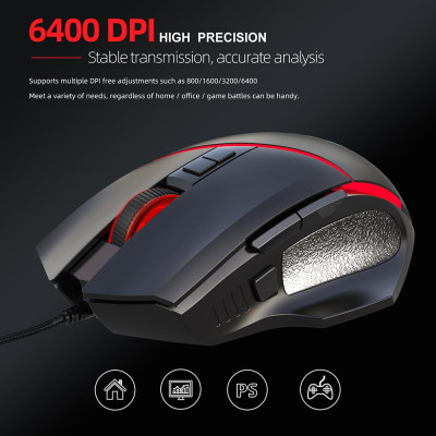 
Combo Bàn phím và Chuột HXSJ A876 + V100 chơi game một tay với DPI có thể điều chỉnh
