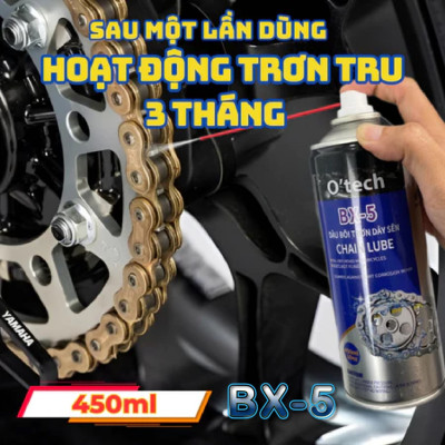 Dưỡng Sên Xe Máy - Bôi Trơn Chi Tiết Cơ Khí - Vệ Sinh Nhông Xích Xe Đạp O