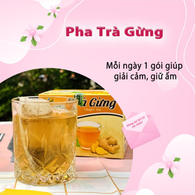 Trà Gừng hộp 30 Túi Lọc x 3gram Siêu Thị Thiên Nhiên