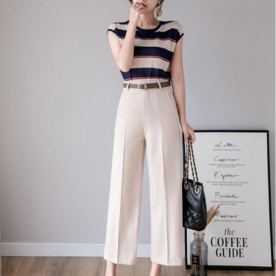 Quần tây nữ dáng suông dài vải dày đẹp Haint Boutique qt24