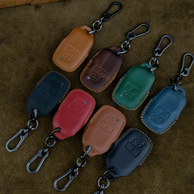 Bao Da Chìa Khóa Ô Tô Handmade Toyota RAIZE 2022 Da Bò Thật - hàng chính hãng