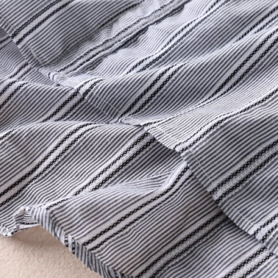 Áo nữ Haint Boutique thiết kế kẻ sọc cổ thắt nơ SM66