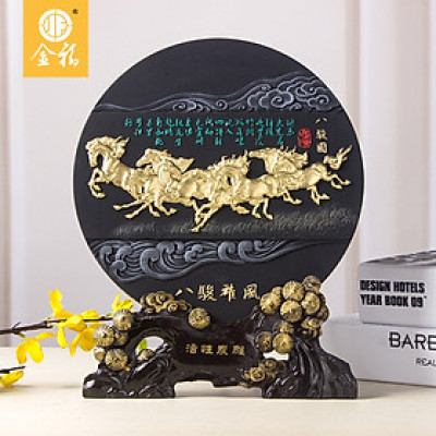 Đĩa phong thủy, đĩa trang trí : Mã đáo thành công