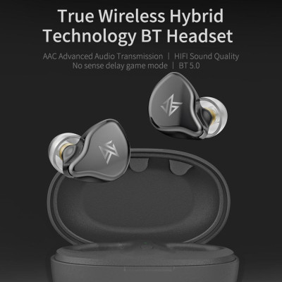 Tai nghe nhét trong tai Mini Smart Bluetooth 5.0 với Mic nhấc tai ghép nối tự động KZ S1 TWS 