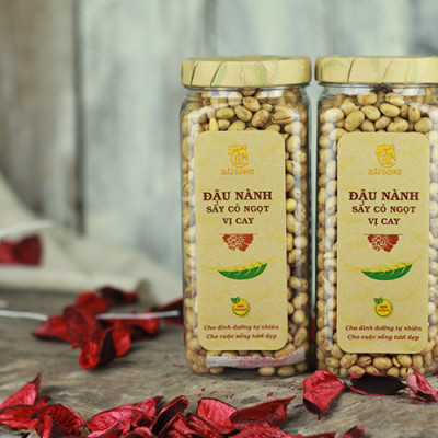 Combo Đậu Nành Sấy Cỏ Ngọt Vị Cay Hải Long (230g) + Hạt Sen Sấy Hải Long (230g)